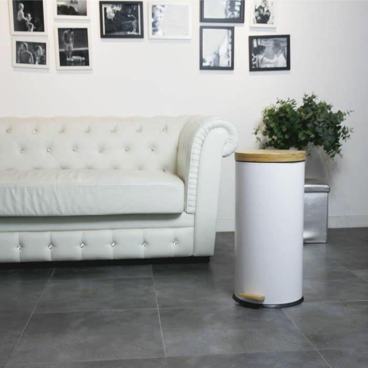 Cubo para la Basura Kitchen Move   Blanco 30 L