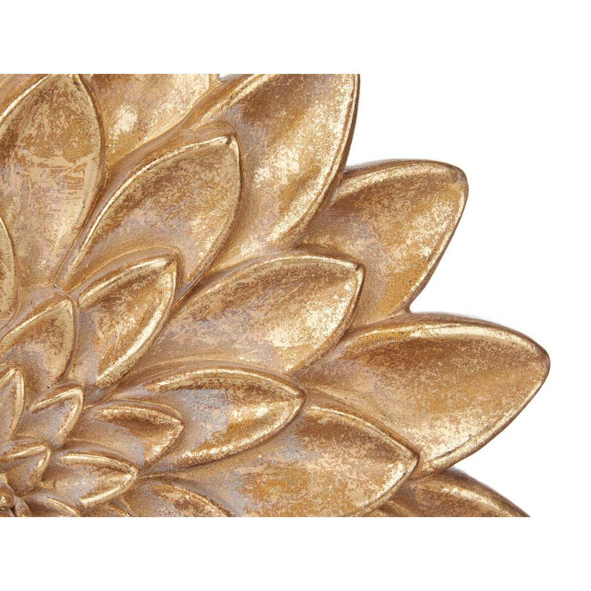 Figura Decorativa Mandala Dorado 29 x 39 x 10 cm (4 Unidades)