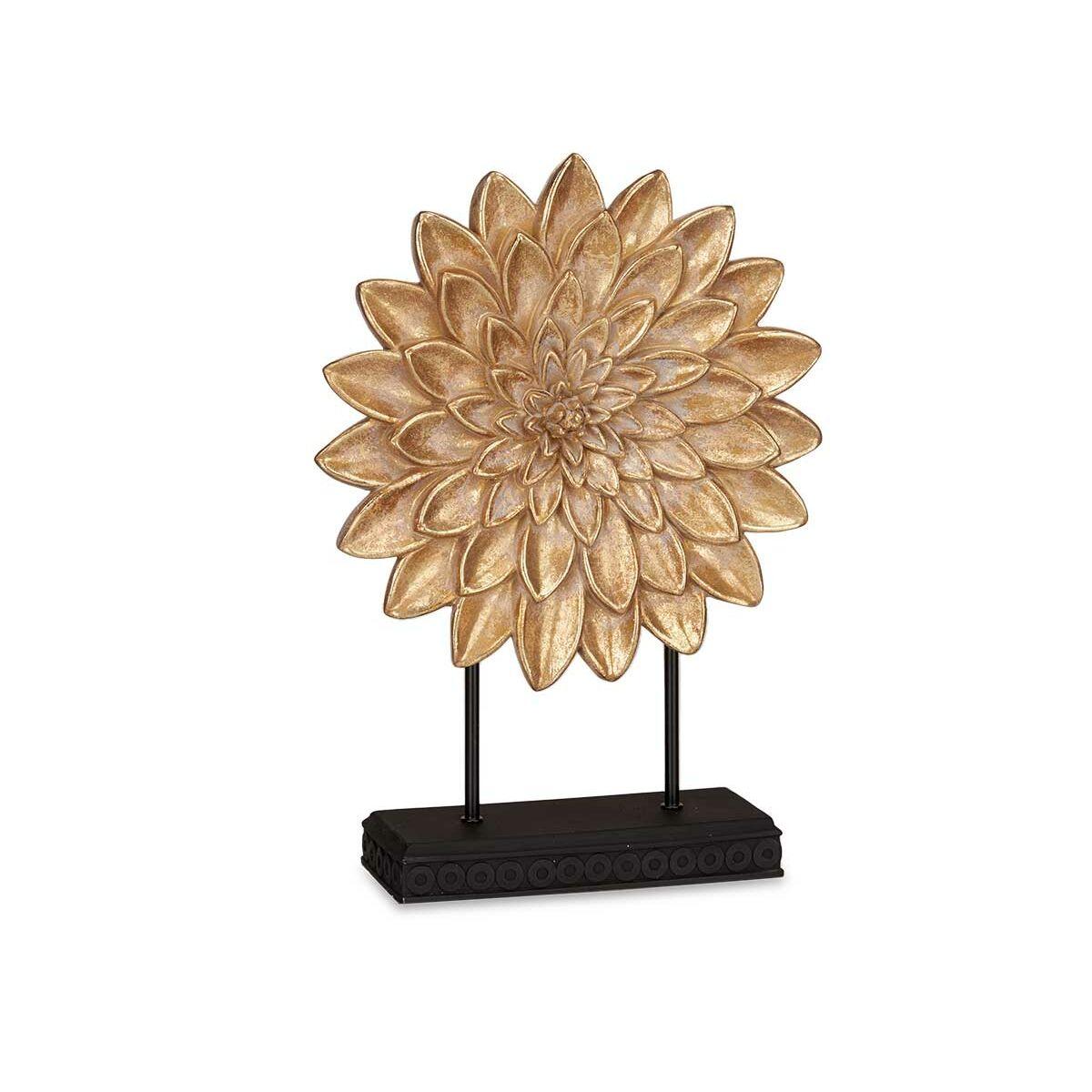 Figura Decorativa Mandala Dorado 29 x 39 x 10 cm (4 Unidades)