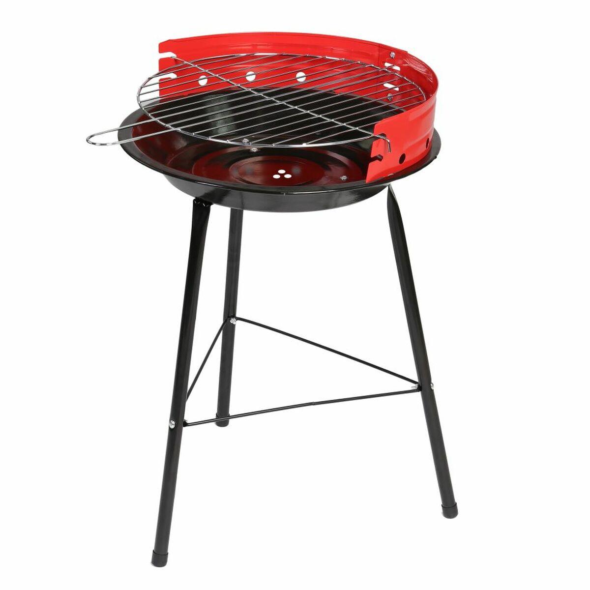 Barbacoa Negro Rojo 34 x 34 x 55 cm