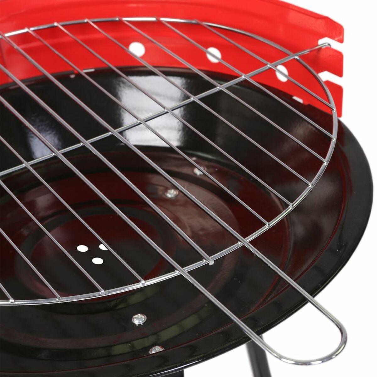 Barbacoa Negro Rojo 34 x 34 x 55 cm