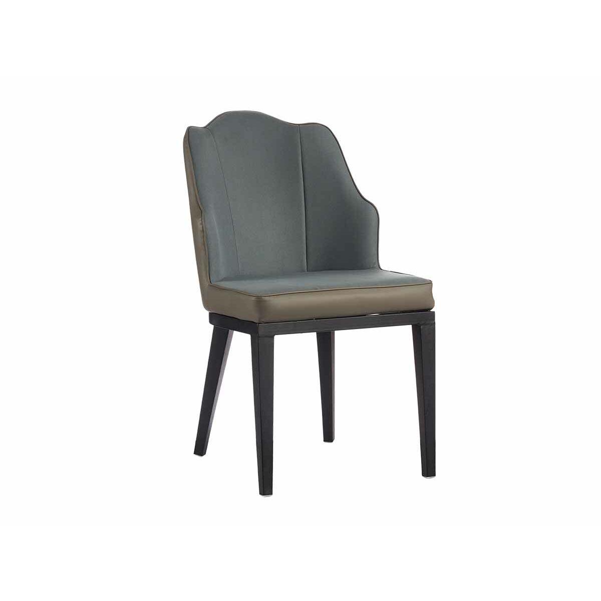 Sillón Concha Azul Negro Gris Acero 48 x 88 x 60 cm (2 Unidades)