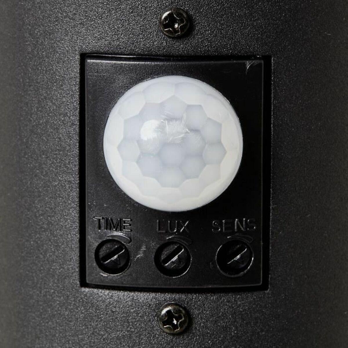 Bolardo luminoso LED Brilliant Dody Sensor de Movimiento Metal Negro 10 W