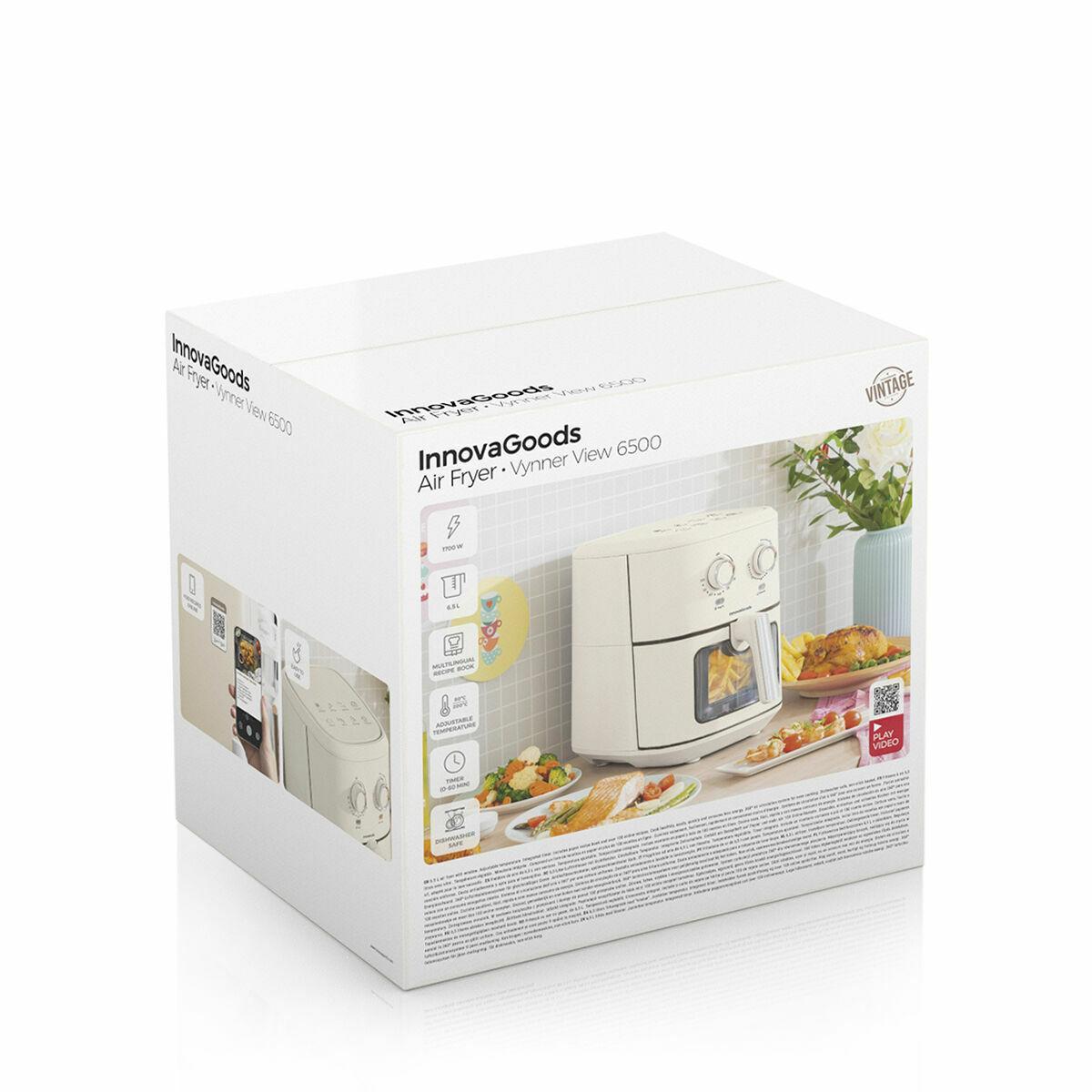 Freidora de Aire InnovaGoods Crema 1700 W 6,5 L Acero Inoxidable (Reacondicionado B)