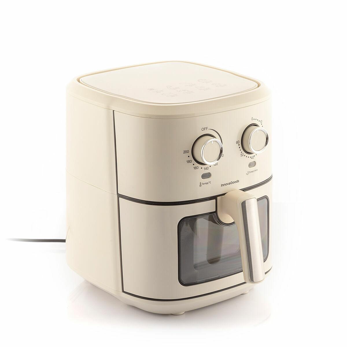 Freidora de Aire InnovaGoods Crema 1700 W 6,5 L Acero Inoxidable (Reacondicionado B)