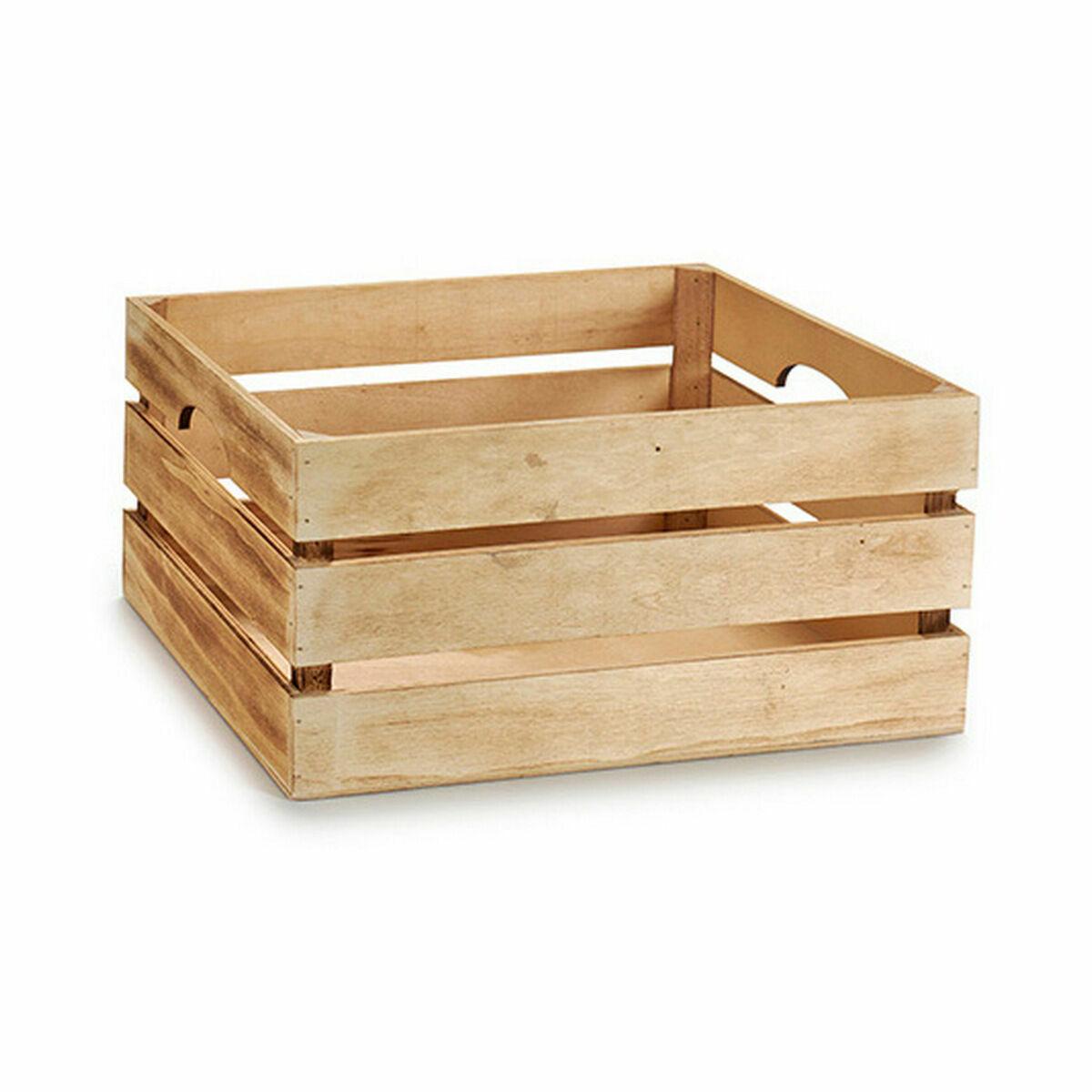 Caja Decorativa Marrón Madera 40,5 x 20 x 30,5 cm (9 Unidades)