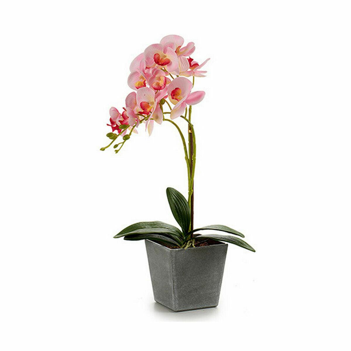 Planta Decorativa Orquídea Plástico 20 x 47 x 33 cm (4 Unidades)