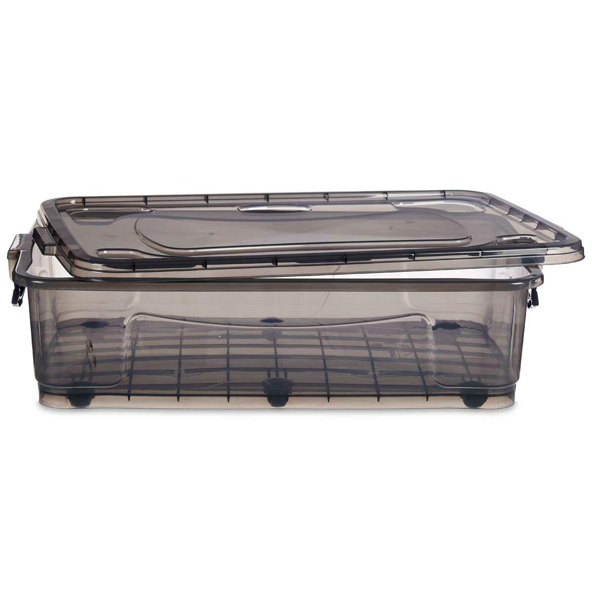 Caja de Almacenamiento con Ruedas Kipit TP484-2 Antracita Plástico 40 L (6 Unidades)