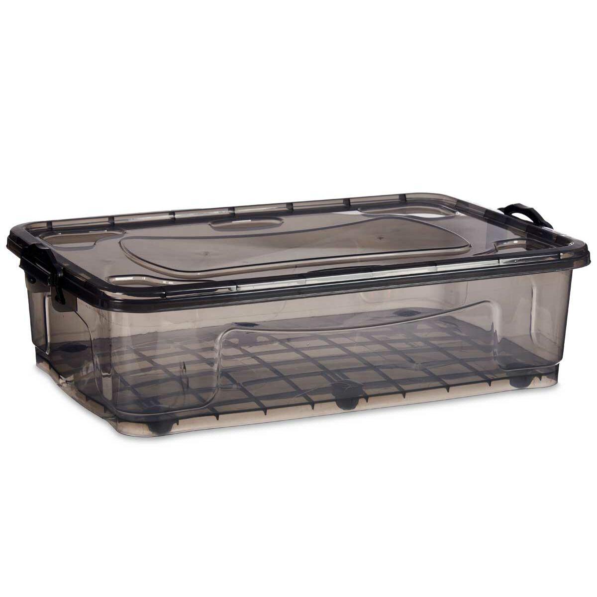Caja de Almacenamiento con Ruedas Kipit TP484-2 Antracita Plástico 40 L (6 Unidades)