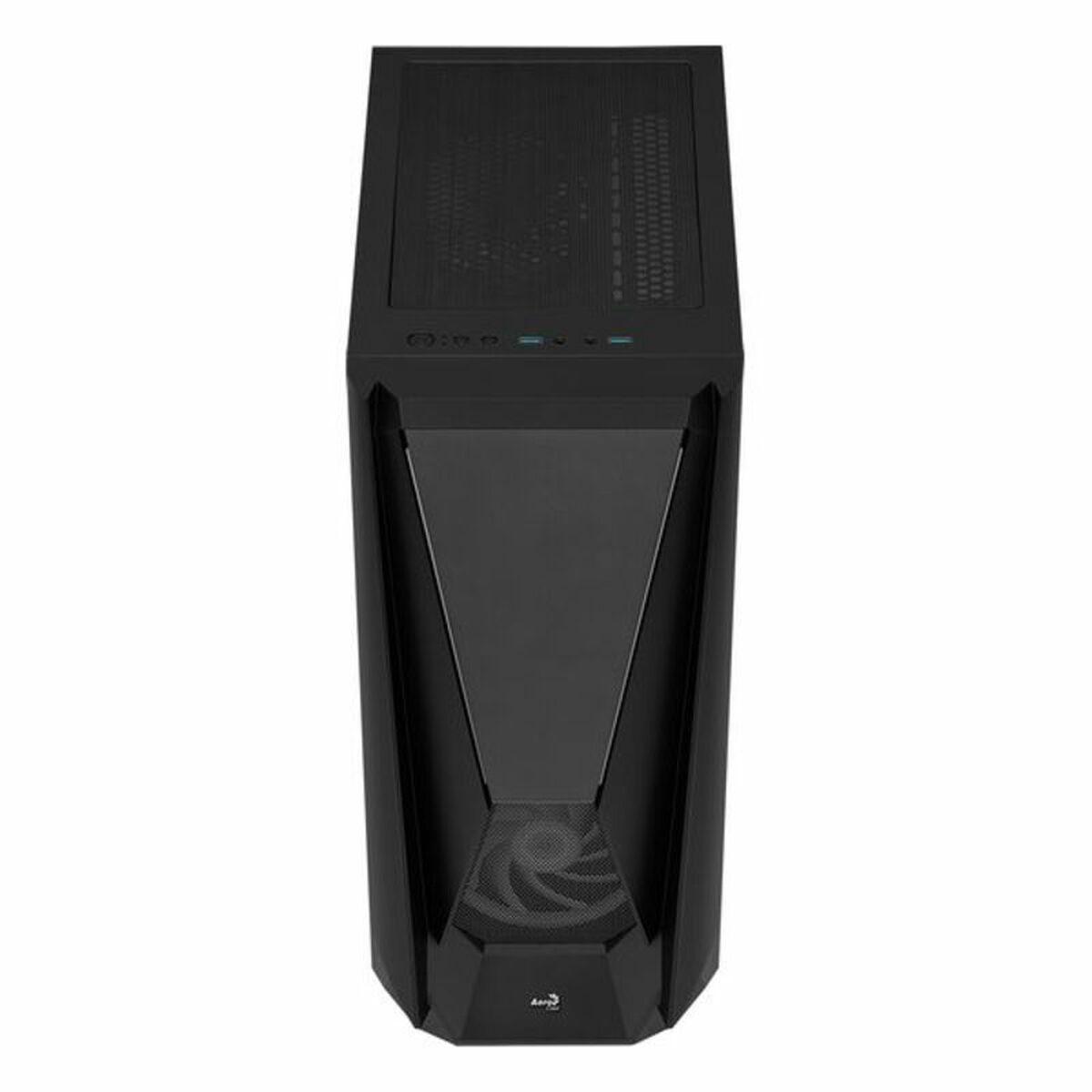 Caja Semitorre ATX Aerocool VISORBK LED RGB Negro