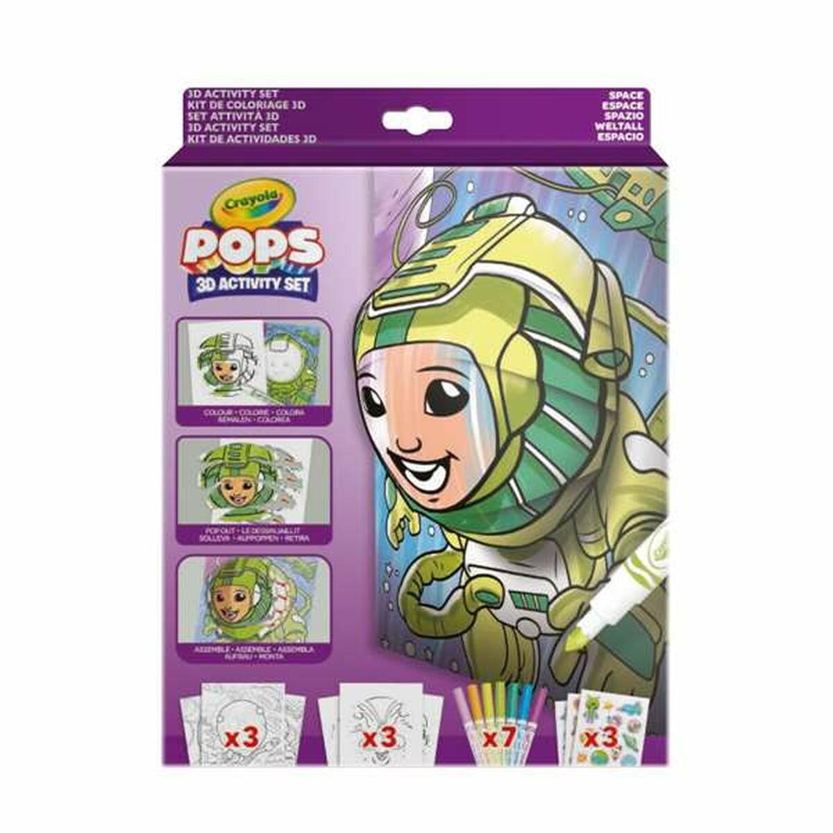 Dibujos para pintar Crayola 3D Color Pops Nave Espacial