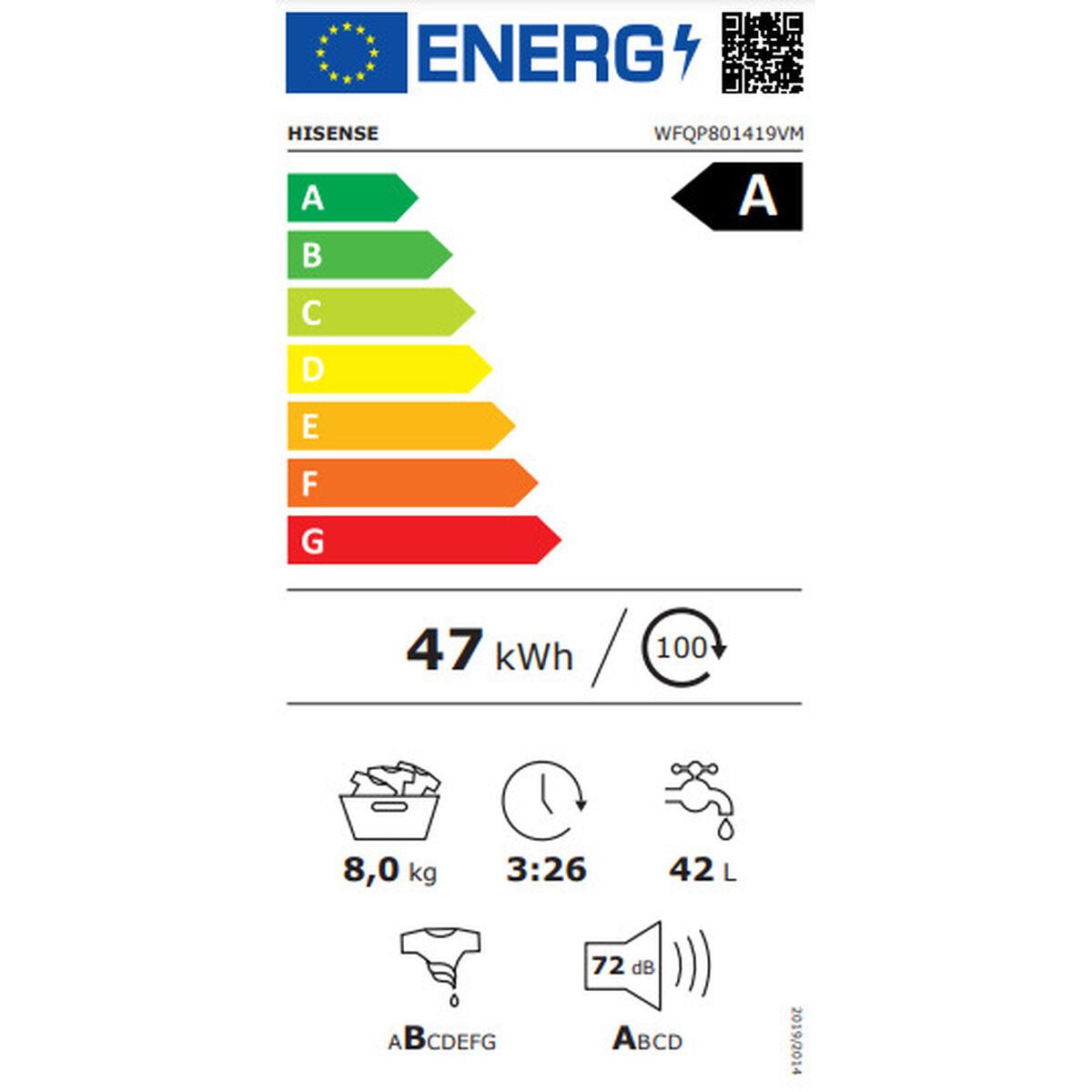 Lavadora Hisense WFQP801419VM 1400 rpm 8 kg