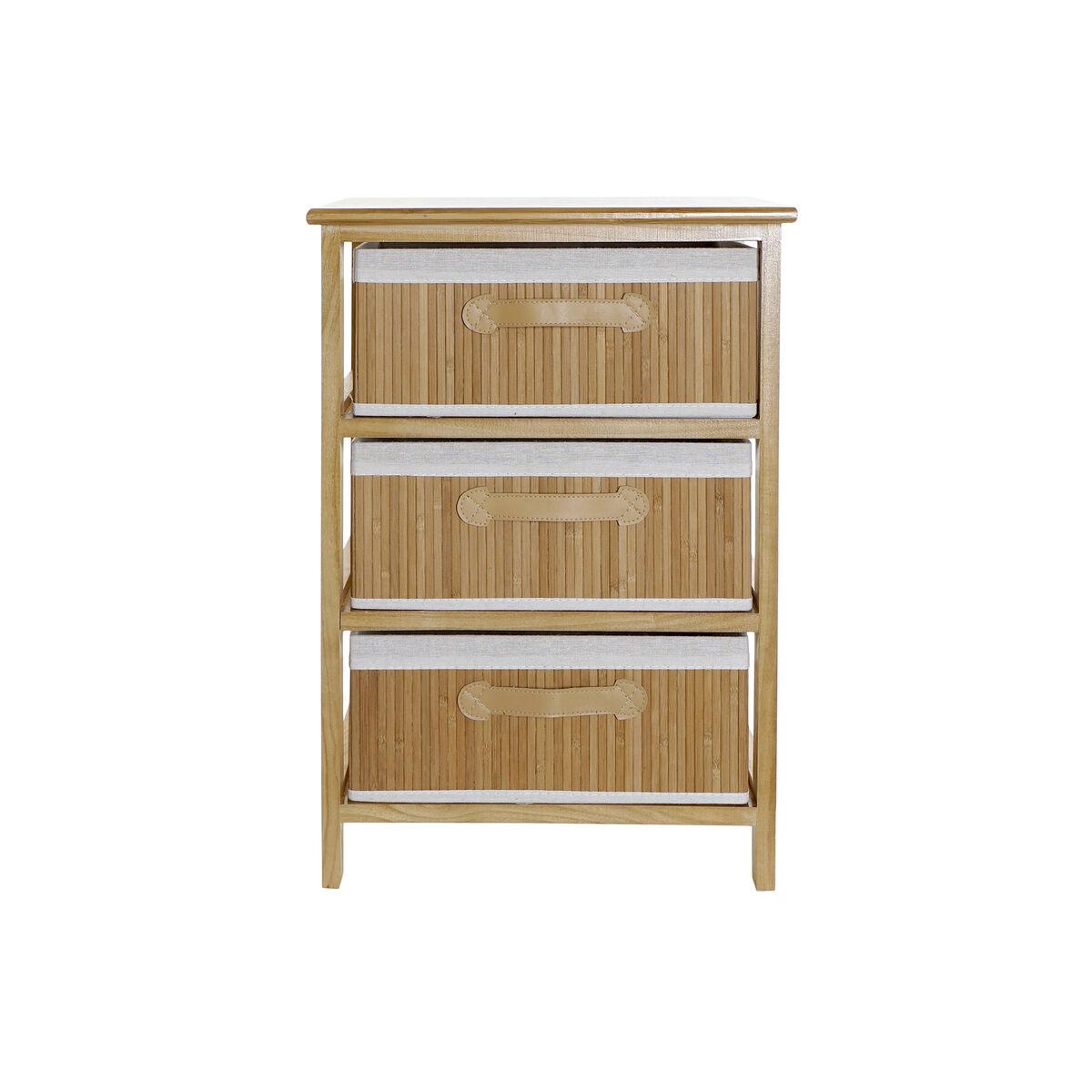 Cajonera DKD Home Decor Natural Bambú Madera de Paulonia 42 x 32 x 63 cm