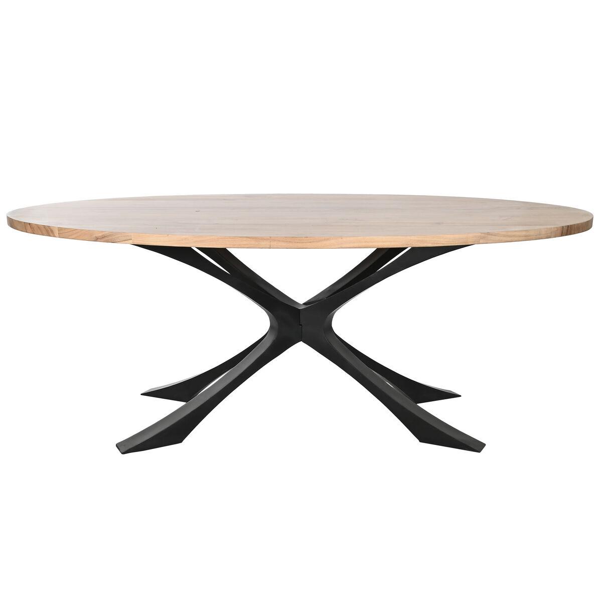 Mesa de Comedor DKD Home Decor Metal Madera de acacia 200 x 110 x 76 cm