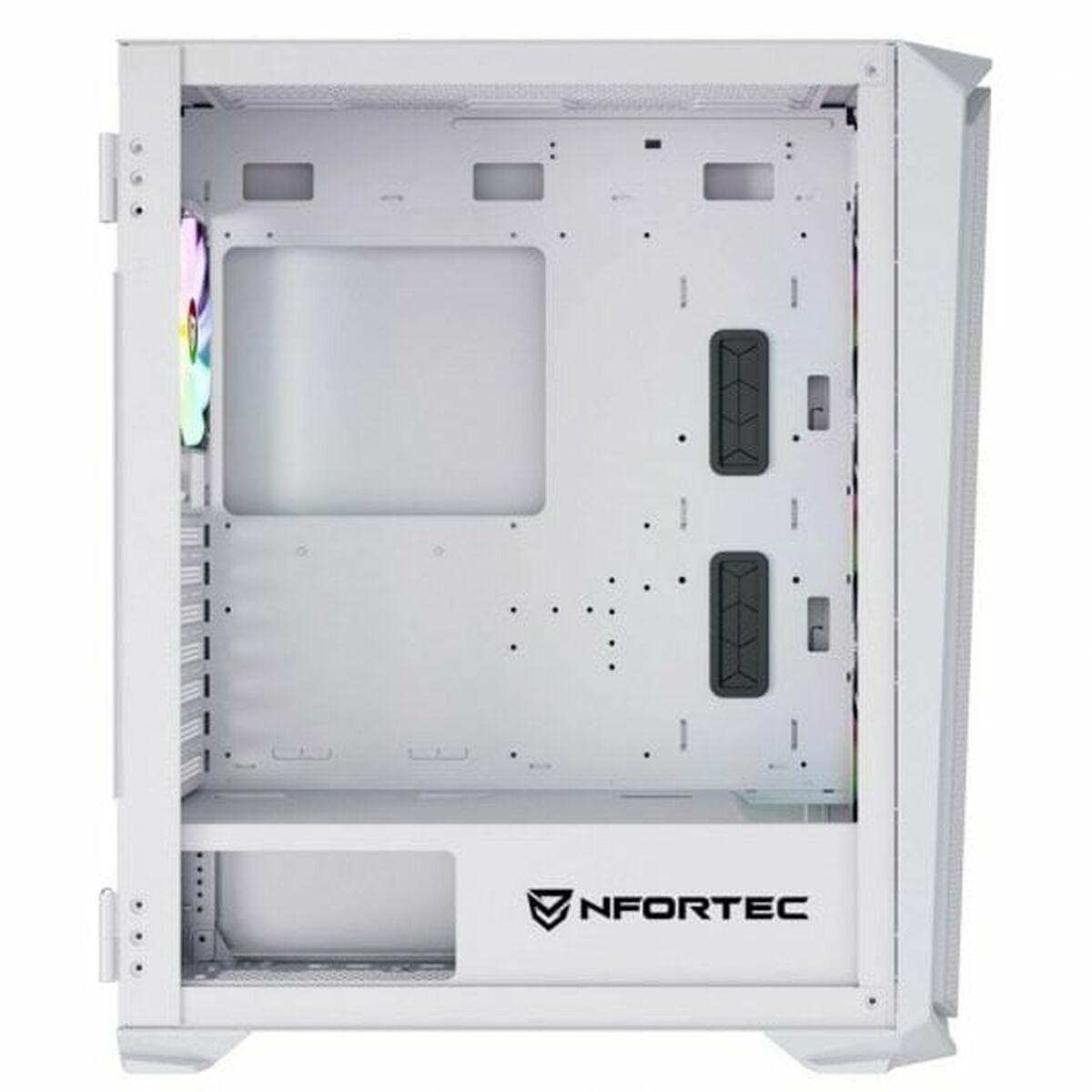 Caja Semitorre ATX Nfortec Krater X Blanco
