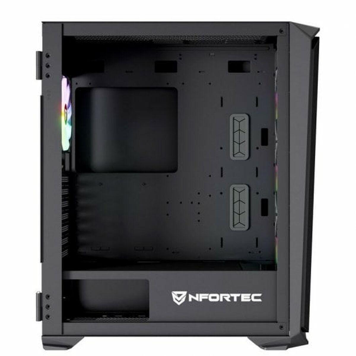 Caja Semitorre ATX Nfortec Krater X Negro