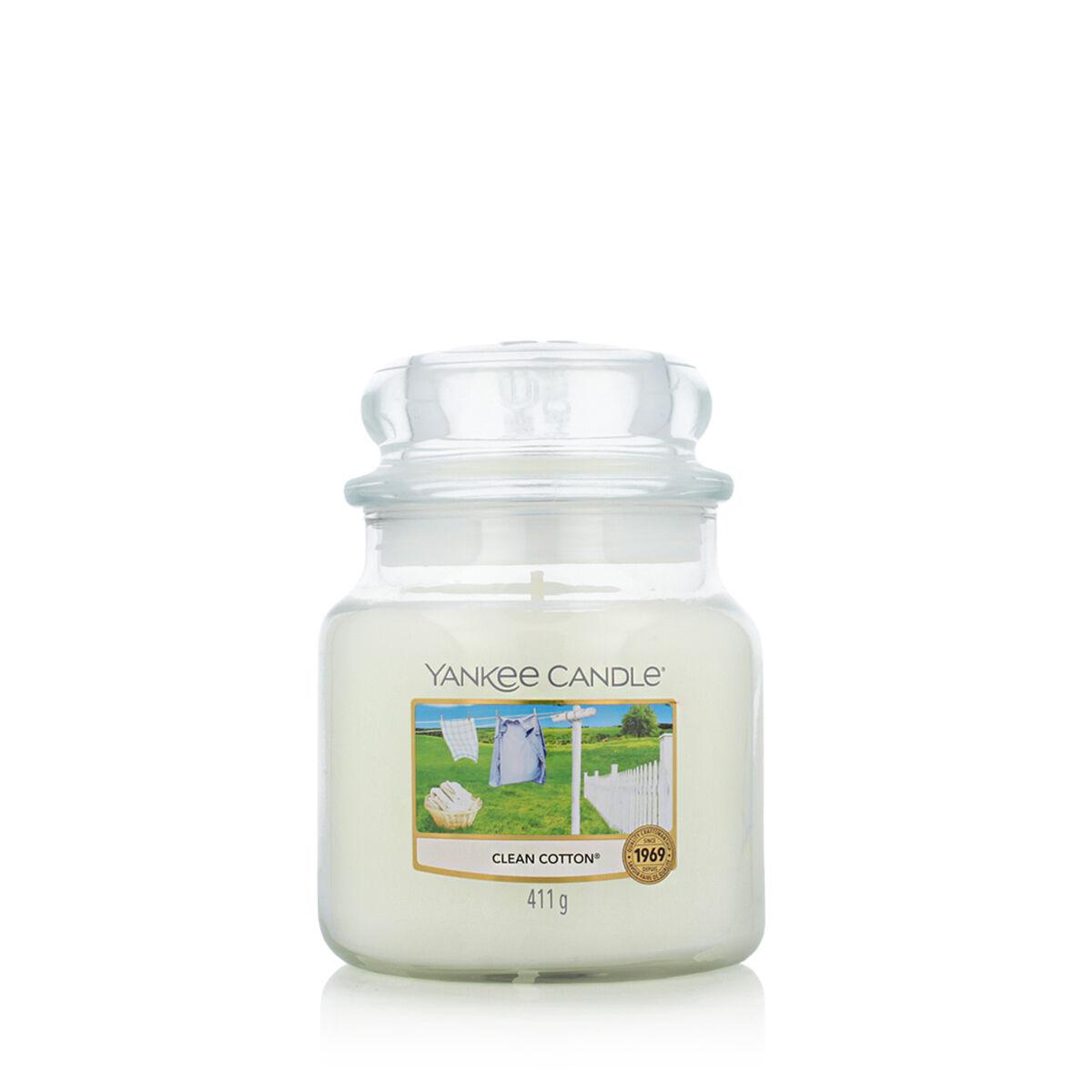 Vela Perfumada Yankee Candle Classic Medium Jar Candles Clean Cotton 411 g