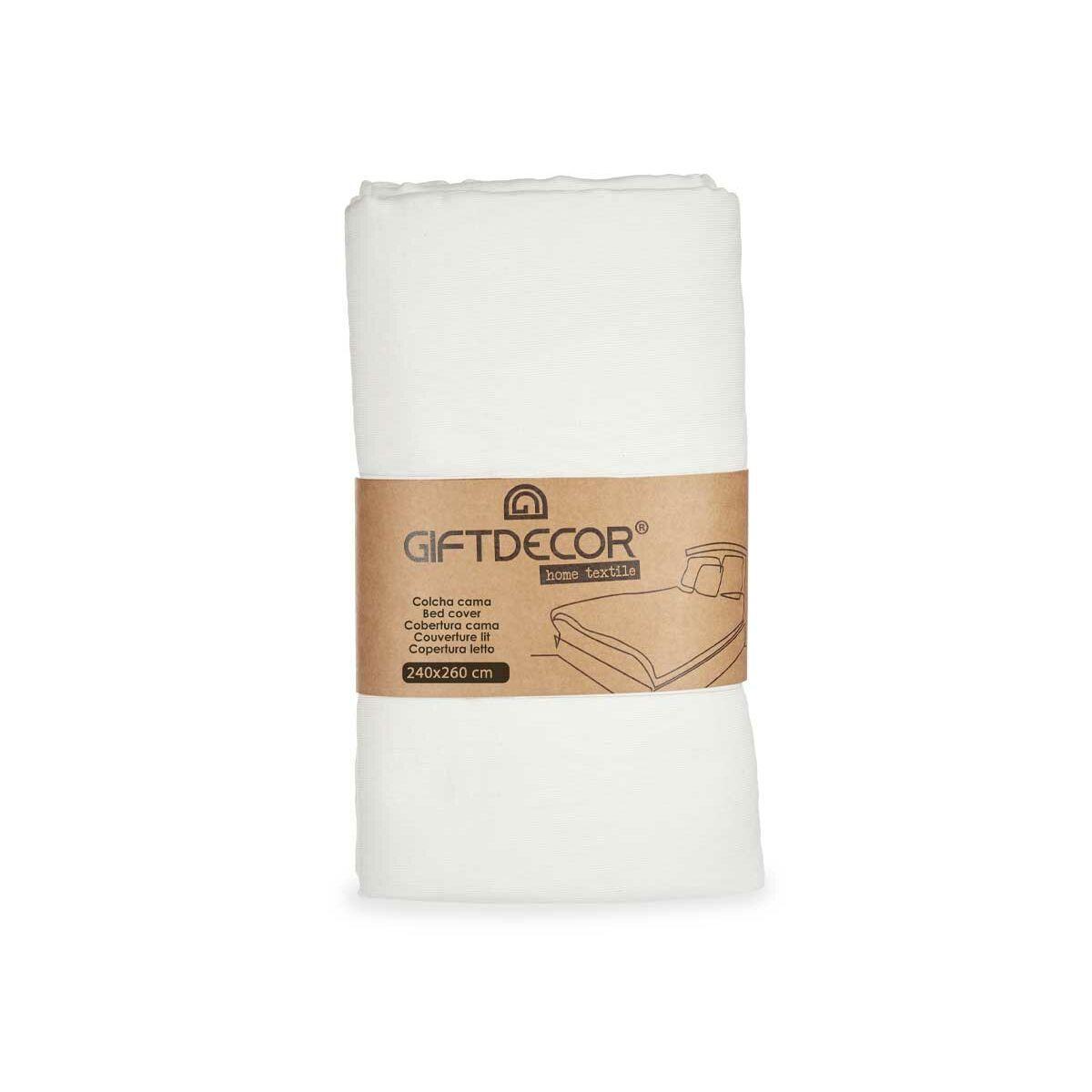 Colcha 240 x 260 cm Blanco (4 Unidades)