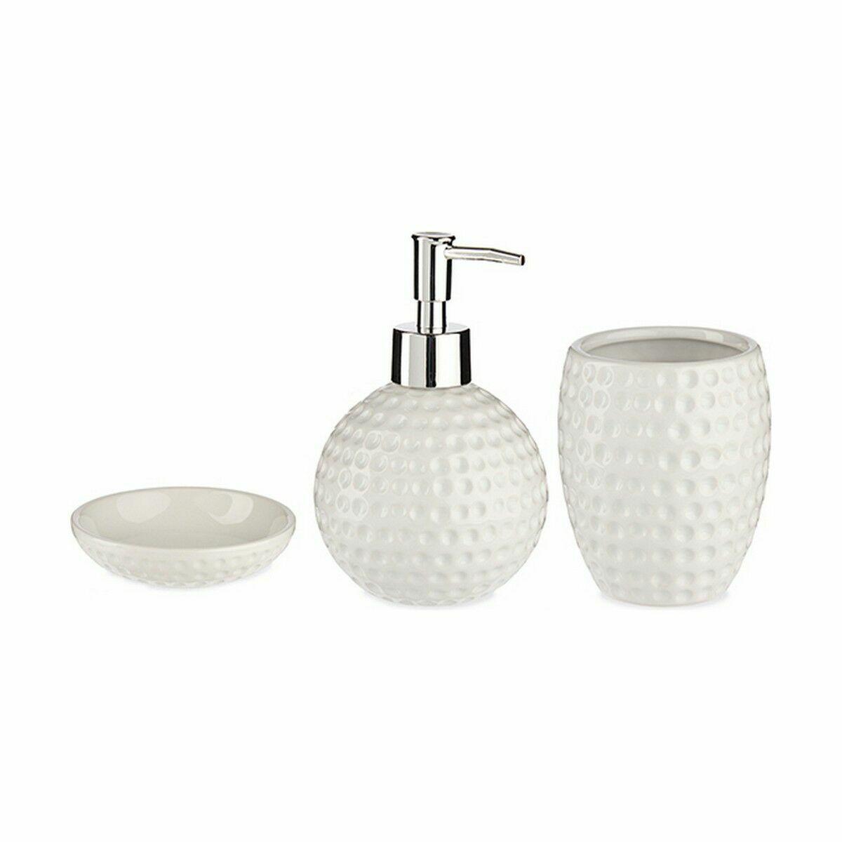 Set de Baño Berilo DW29153-1 Blanco Cerámica (12 Unidades)