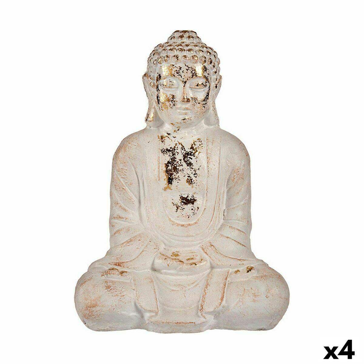 Figura Decorativa para Jardín Ibergarden CC20410 Poliresina Buda 17 x 37 x 26 cm (4 Unidades)
