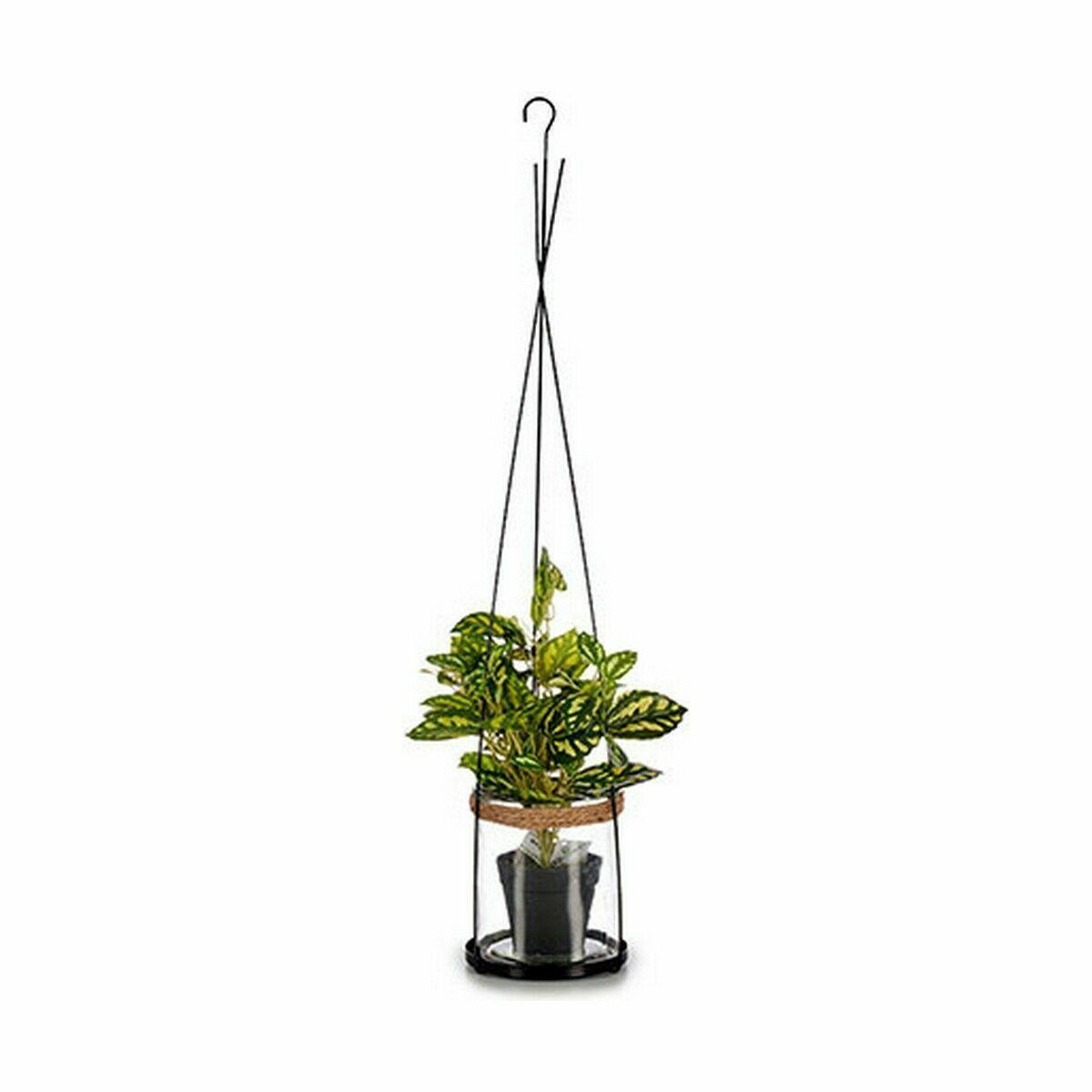 Portavelas Ibergarden HW99-1108 Metal Cristal 15,5 x 85,5 x 15,5 cm (12 Unidades)