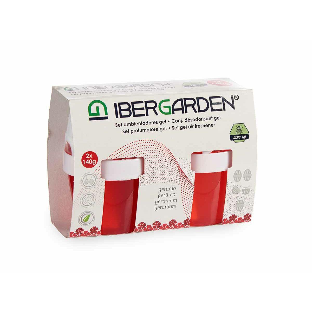 Set de Ambientadores Ibergarden 11001 Geranio Gel (24 Unidades)