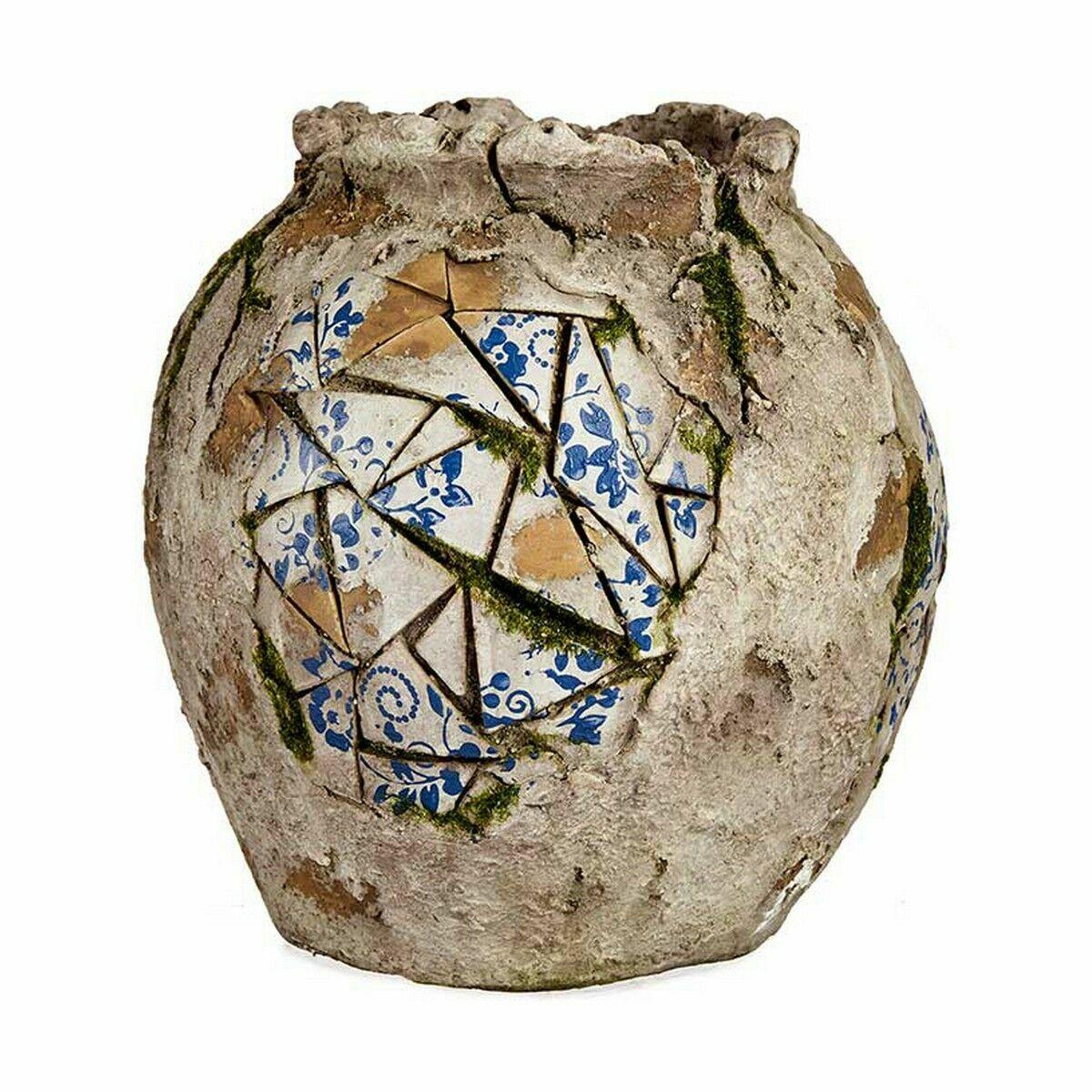 Figura Decorativa para Jardín Ibergarden ZD19026 Poliresina Jarrón 27 x 27 x 27 cm (2 Unidades)