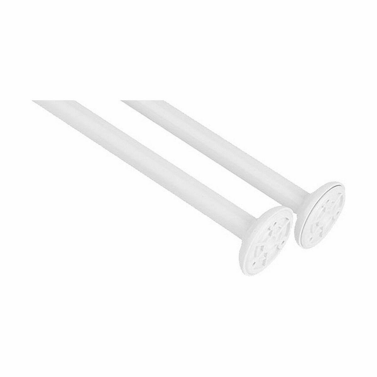 Barra para Cortinas Berilo B0769L Blanco Aluminio 80 cm De ducha (24 Unidades)