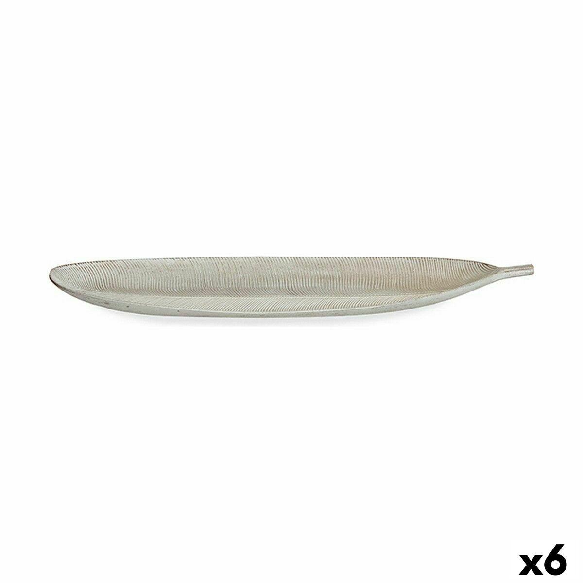 Bandeja Decoración Blanco 59,5 x 3 x 21,6 cm (6 Unidades)