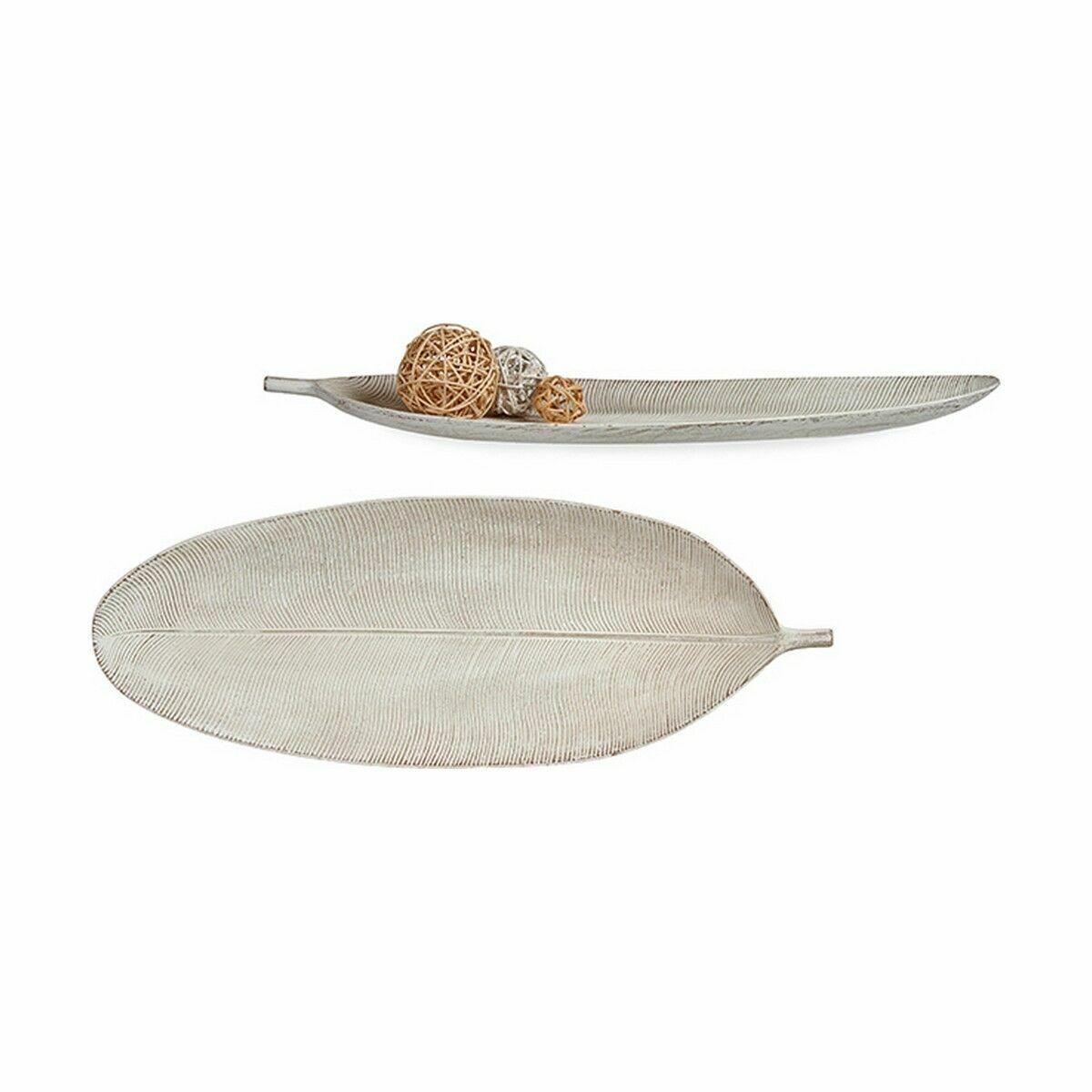 Bandeja Decoración Blanco 59,5 x 3 x 21,6 cm (6 Unidades)
