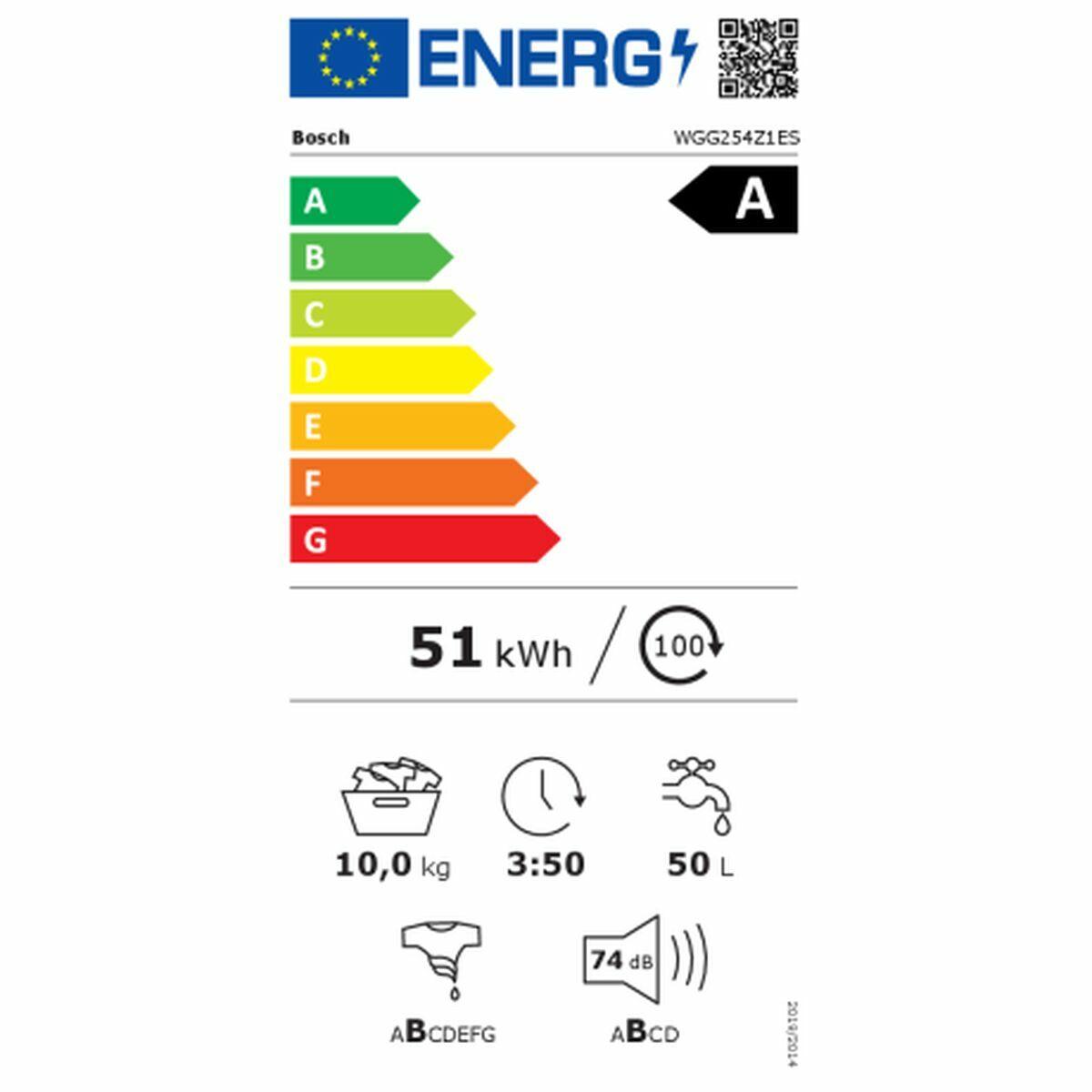 Lavadora BOSCH WGG254Z1ES Blanco 10 kg 60 cm 1400 rpm