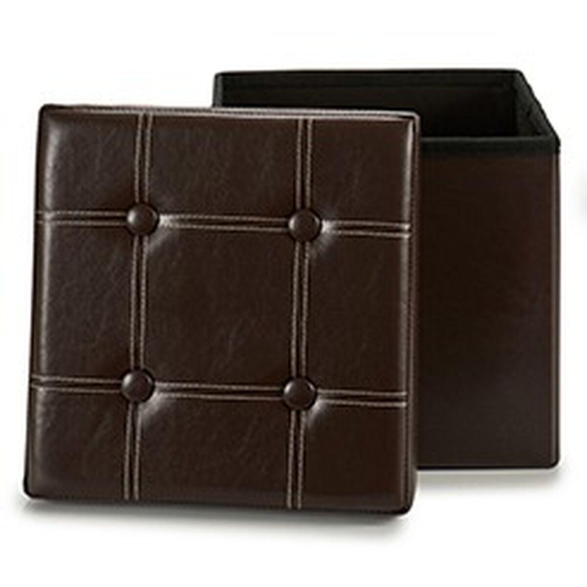 Puff Compartimento de almacenaje Marrón 31 x 31 x 31 cm (6 Unidades)