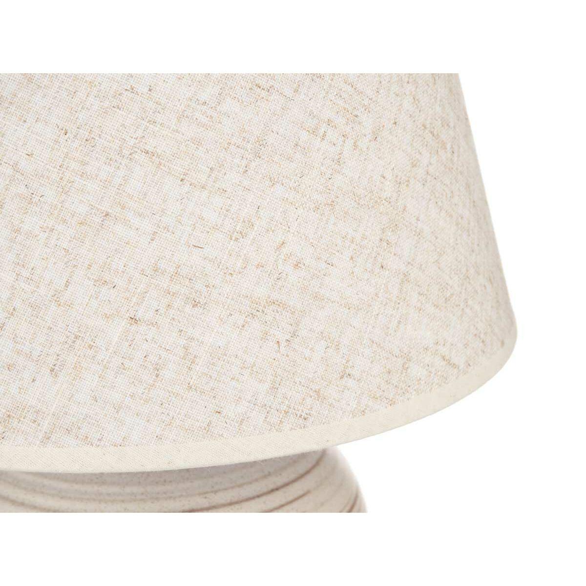 Lámpara de mesa 40 W Ondas Beige Cerámica 33 x 45 x 33 cm (4 Unidades)