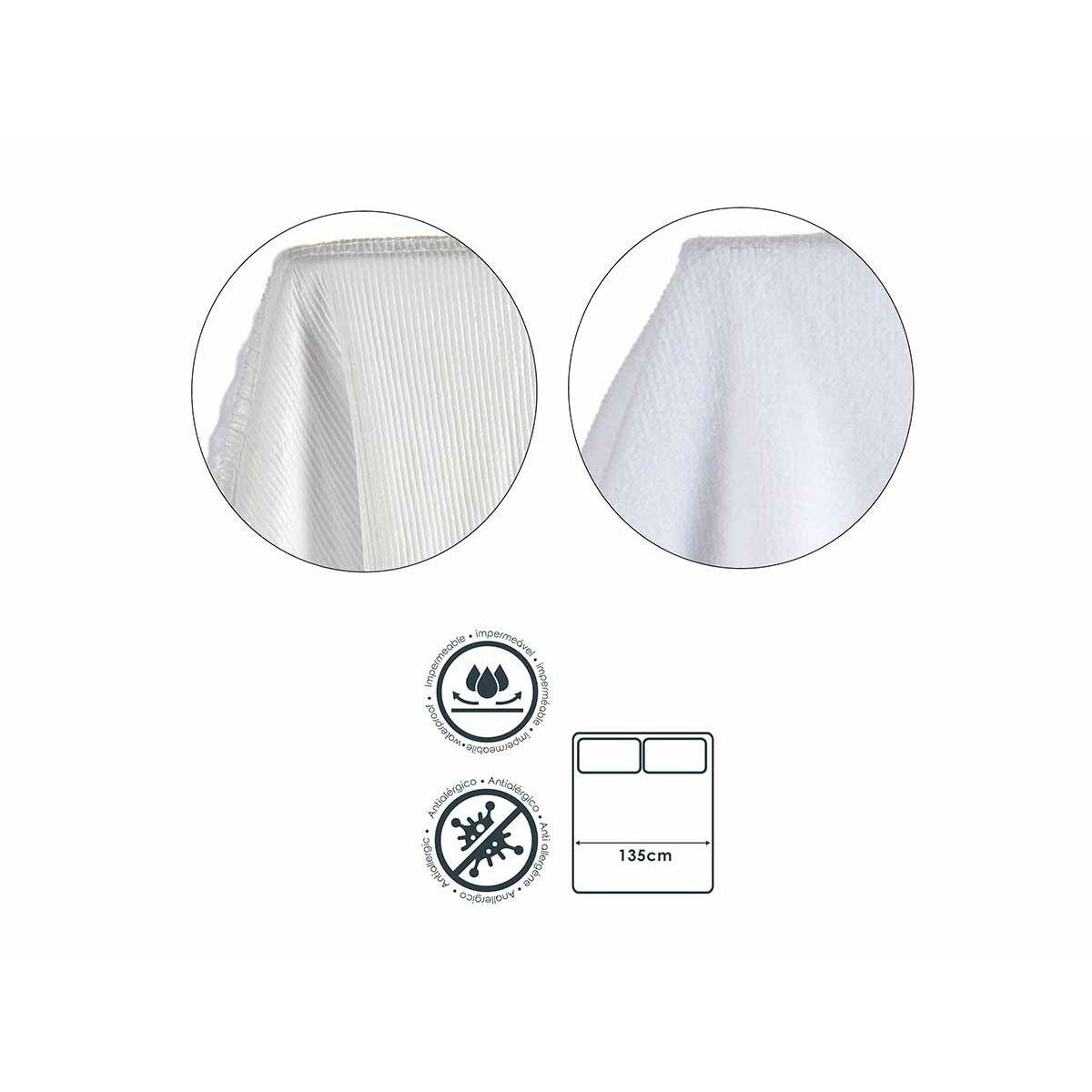 Protector de colchón Blanco 135 x 195 cm (6 Unidades)