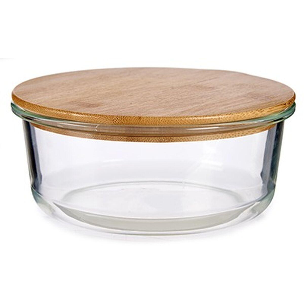 Fiambrera Redonda con Tapa Vivalto LHB-HR-950F Bambú 17 x 7 x 17 cm (12 Unidades)