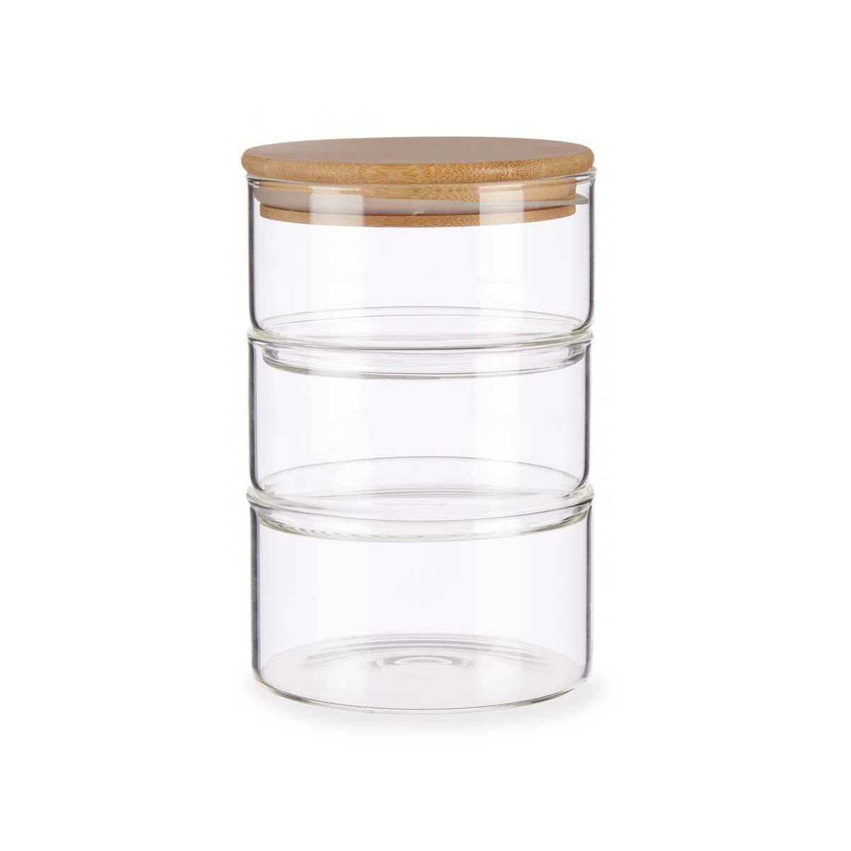 Set de Recipientes de Cocina Herméticos Apilables Vivalto CW-SZ24-3/BHA2 Transparente 1,2 L (8 Unidades)