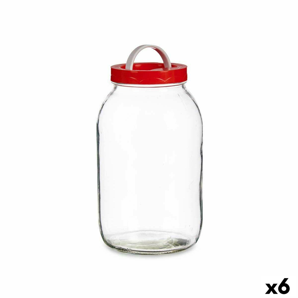 Tarro Vivalto 182 Rojo 3 L Tapa con asa (6 Unidades)