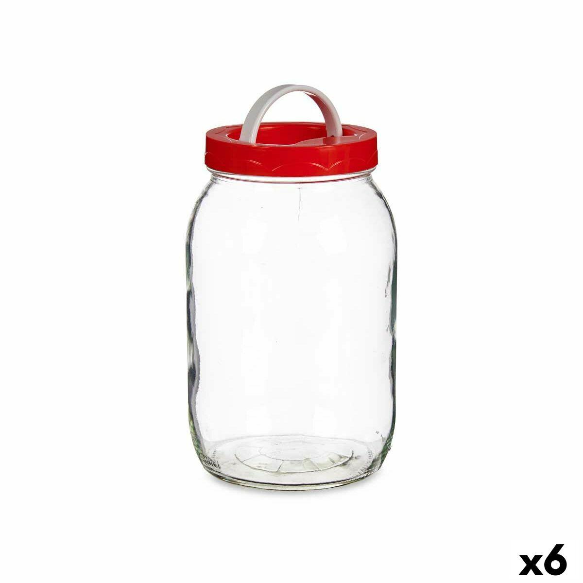 Tarro Vivalto 181 Rojo 2 L Tapa con asa (6 Unidades)