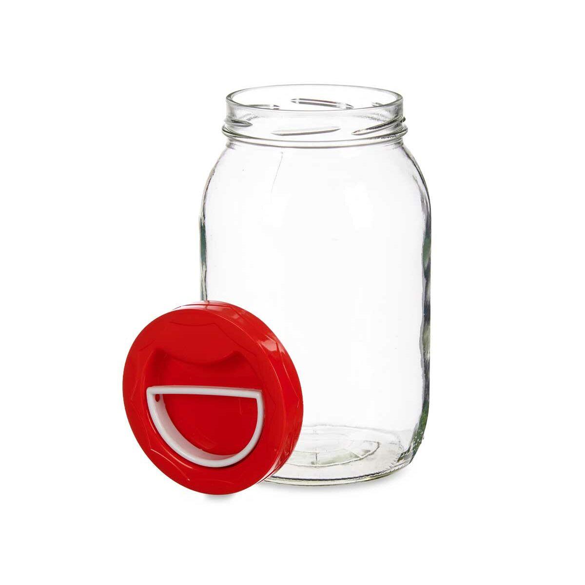 Tarro Vivalto 181 Rojo 2 L Tapa con asa (6 Unidades)