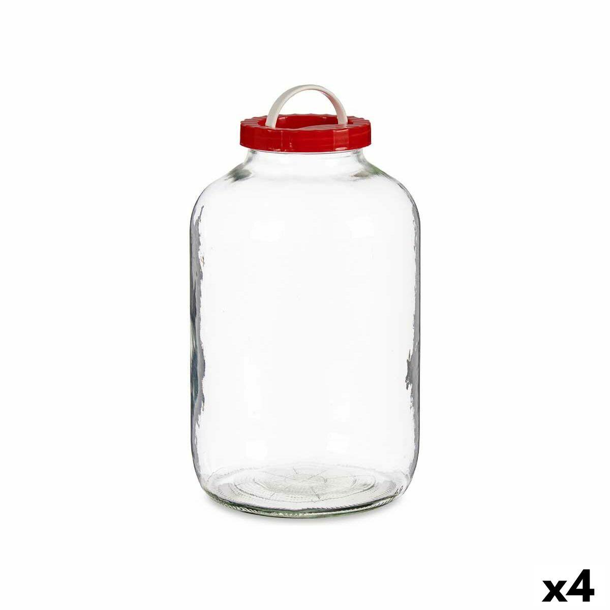 Tarro Vivalto 192 Rojo 8 L Tapa con asa (4 Unidades)