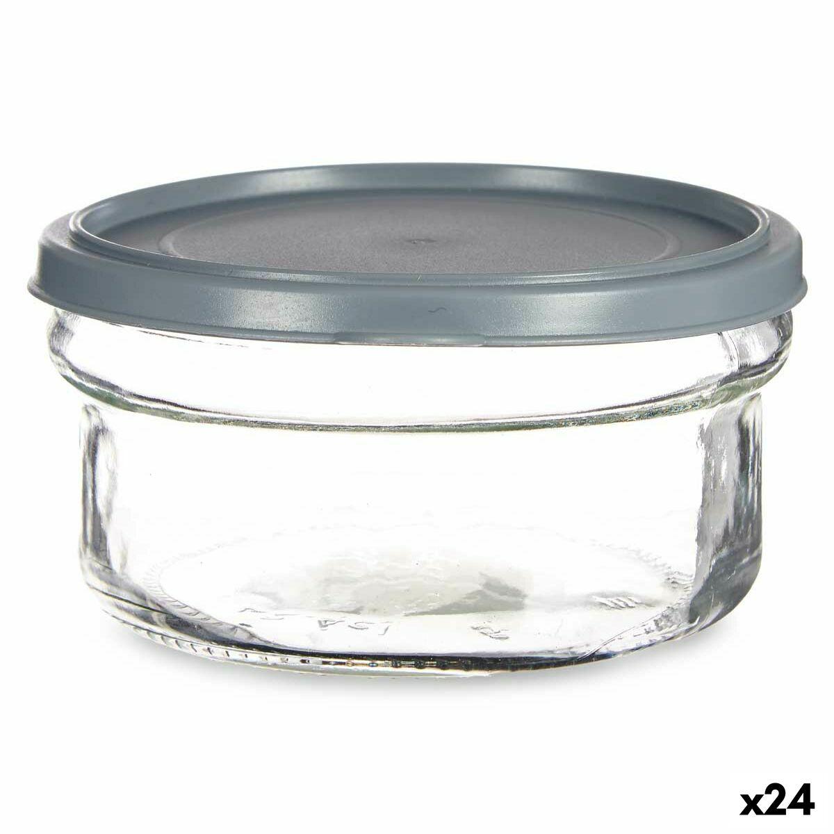 Fiambrera Redonda con Tapa Vivalto 249-3 Gris Plástico 415 ml 12 x 6 x 12 cm (24 Unidades)