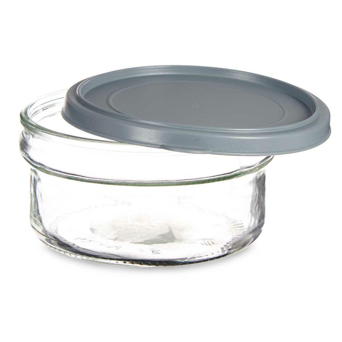 Fiambrera Redonda con Tapa Vivalto 249-3 Gris Plástico 415 ml 12 x 6 x 12 cm (24 Unidades)