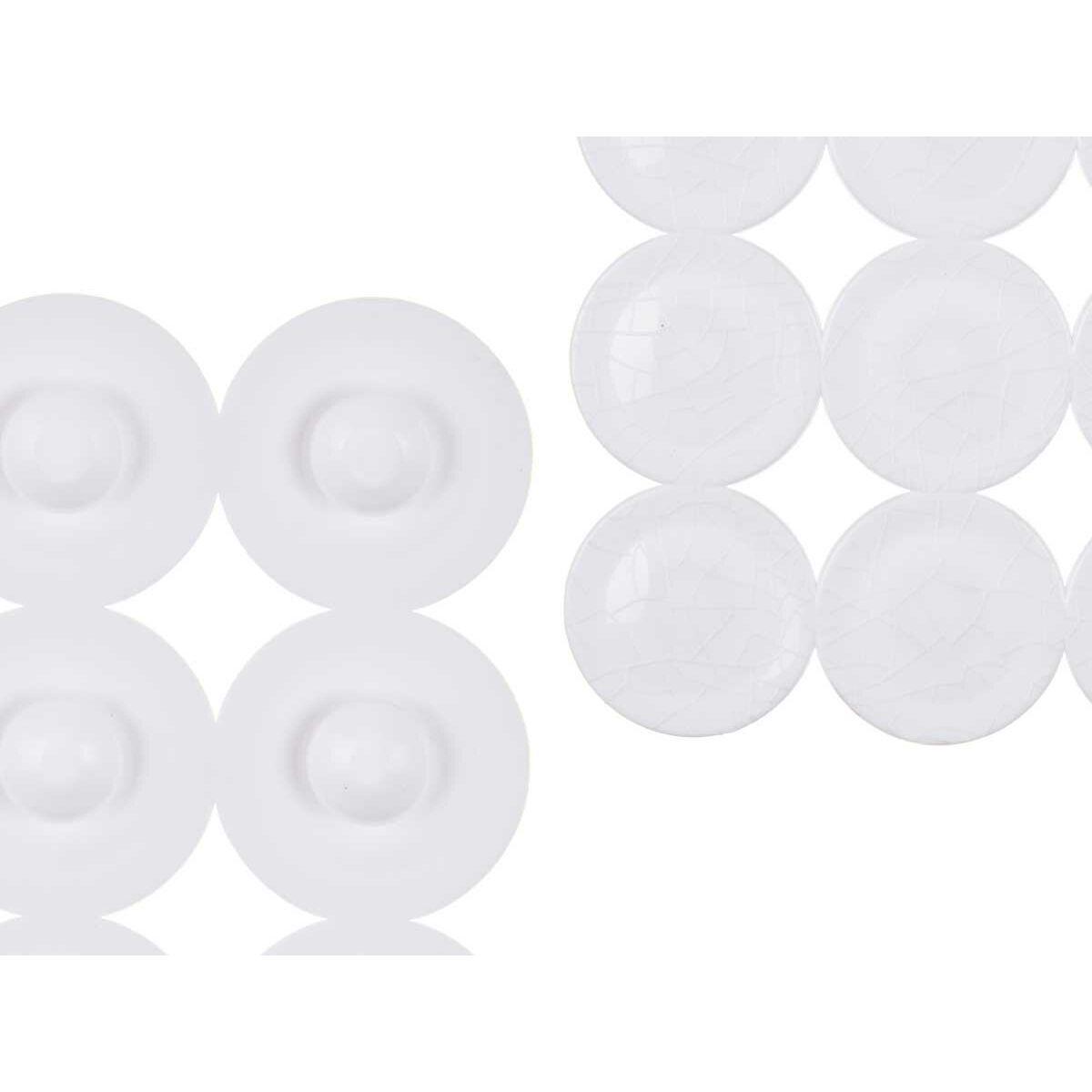 Berilo Alfombrilla Antideslizante para Ducha Blanco PVC 68 x 36 x