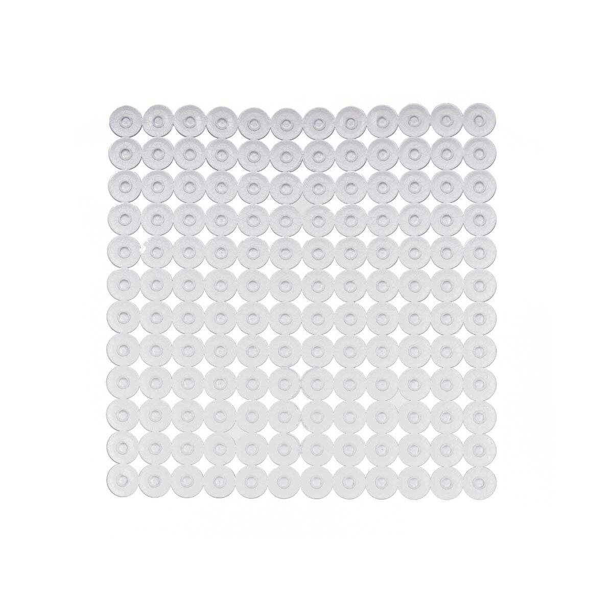 Berilo Alfombrilla Antideslizante para Ducha Transparente PVC 54 x 54 x 1  cm (6 Unidades)