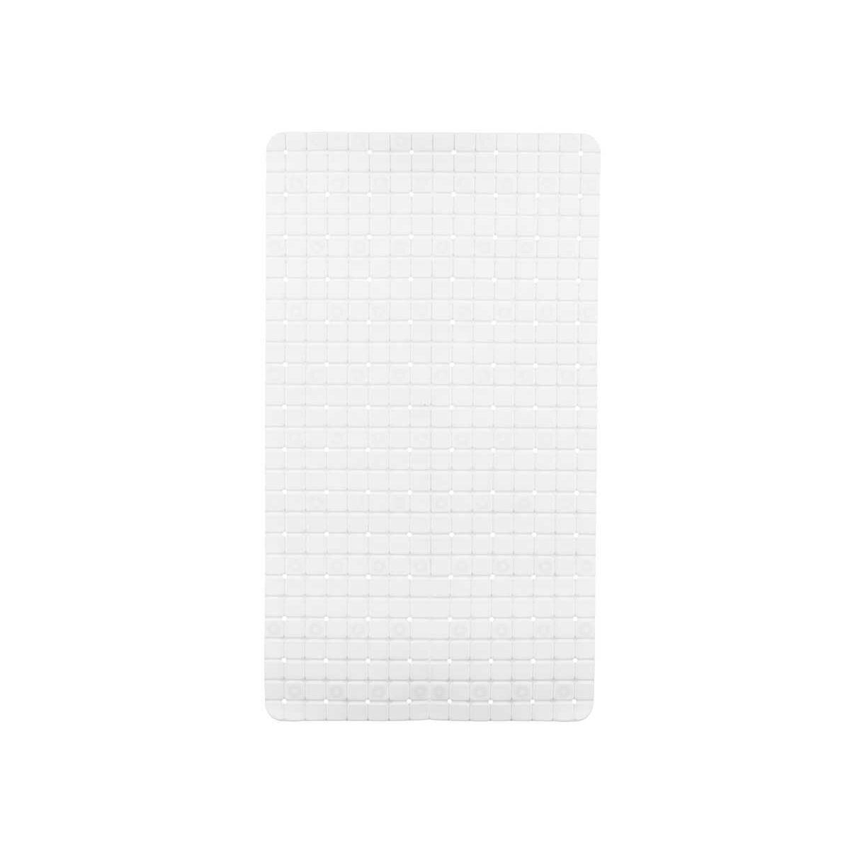 Alfombrilla Antideslizante para Ducha Berilo BM509 - 310 Blanco PVC 67,7 x 38,5 x 0,7 cm Cuadros (6 Unidades)