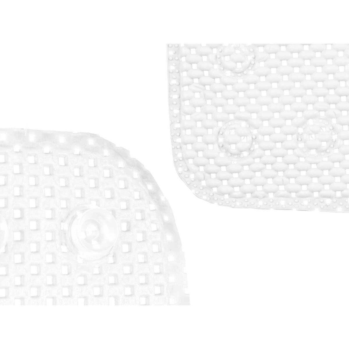 Alfombrilla Antideslizante para Ducha Berilo BM814-5353 - 320 Blanco PVC 53 x 52,5 x 1 cm (6 Unidades)