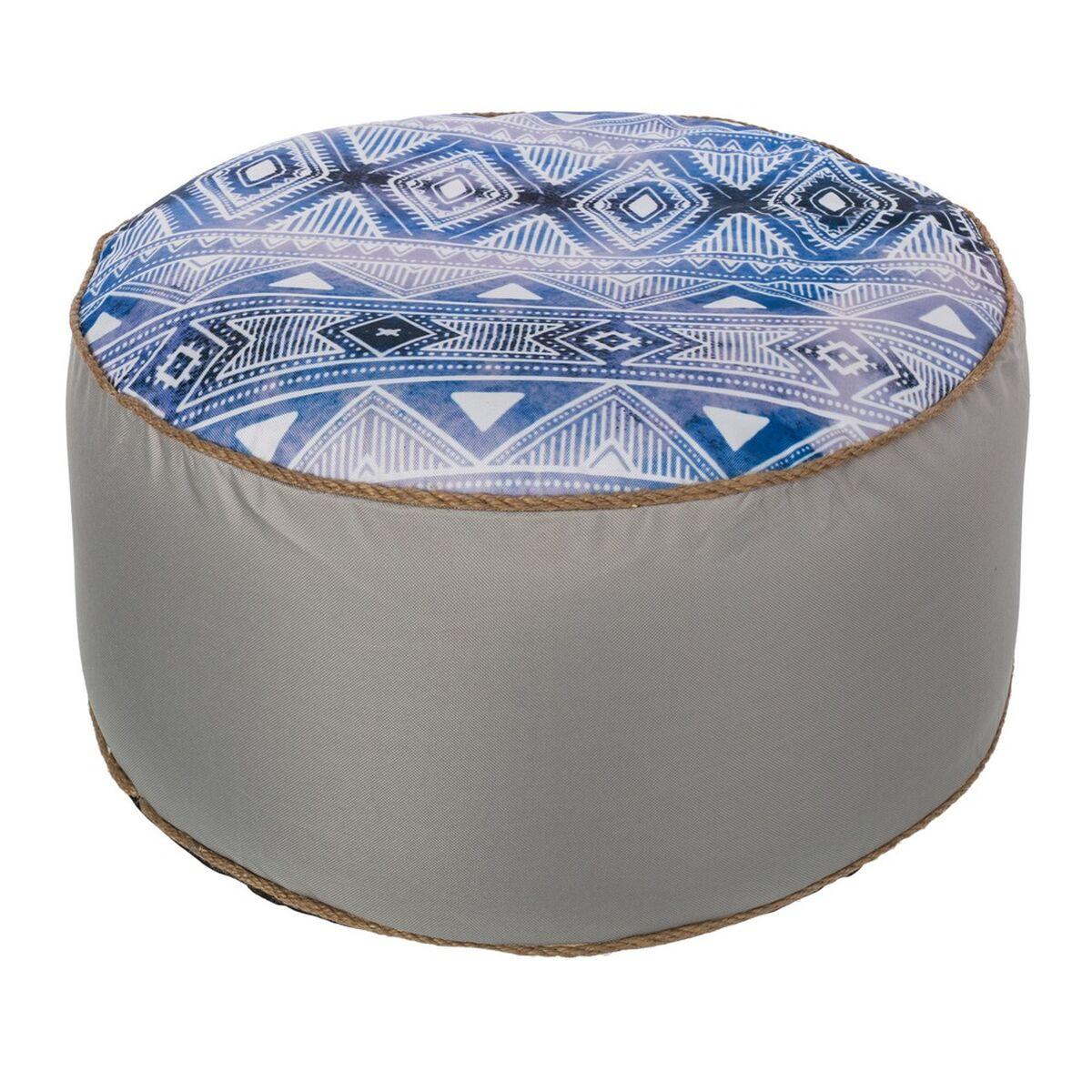Puff Hinchable étnico Azul 55 x 55 x 25 cm Étnico