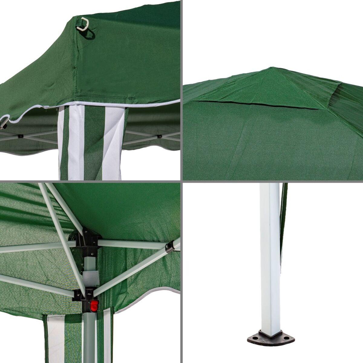 Pérgola Gazebo Poliéster Acero 300 x 300 x 250 cm