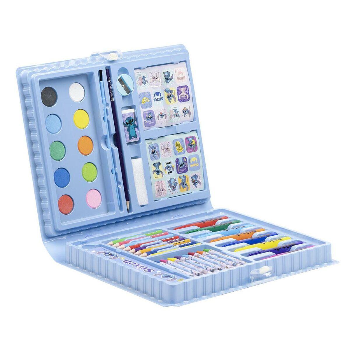 Set de Papelería Stitch Maletín Azul claro