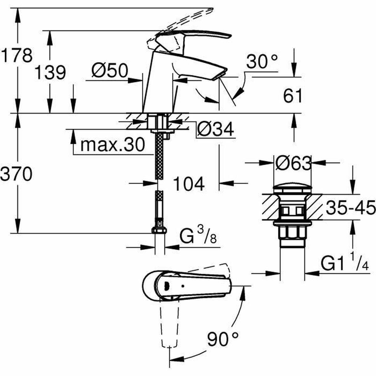 Grifo Monomando Grohe 23551001